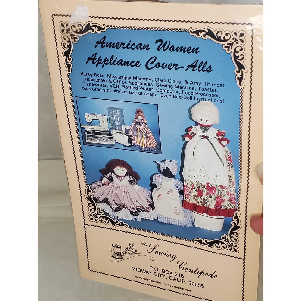 Vintage 1991‎ Sewing Centipede American Women Appliance Cover-Alls Pattern 1991